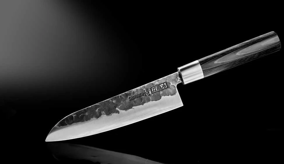 Samura BLACKSMITH universalus virtuvinis peilis Santoku 7,2"/182mm iš AUS 10 Kaltas plienas 58 HRC