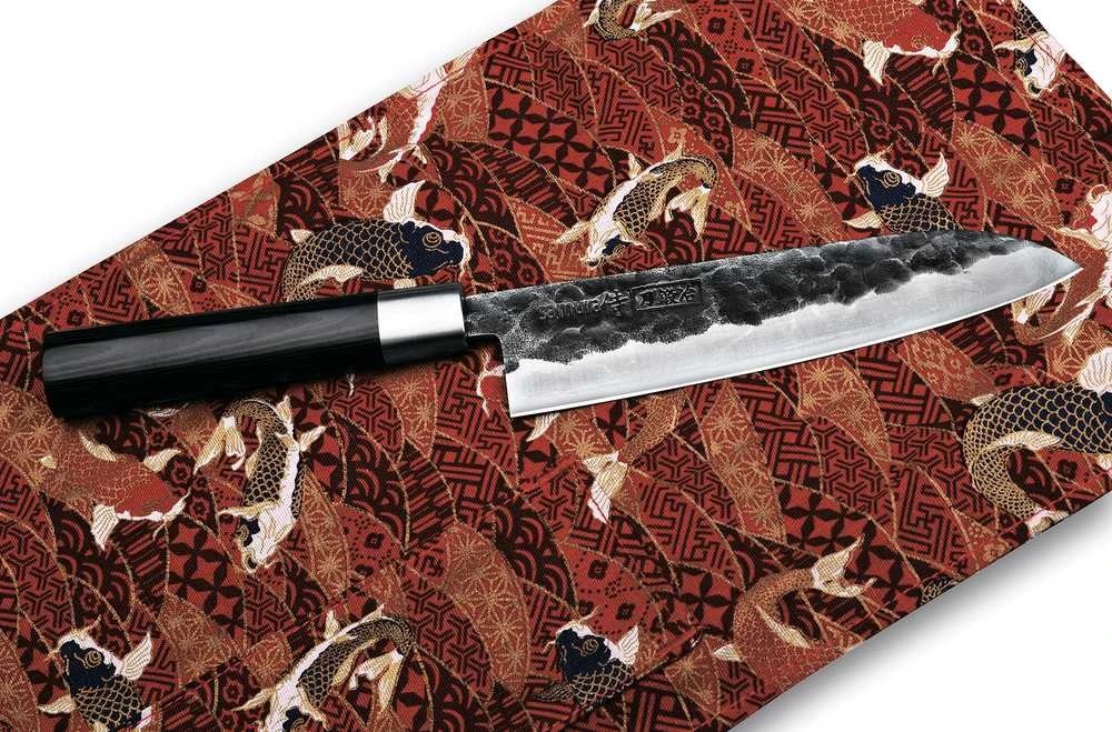 Samura BLACKSMITH universalus virtuvinis peilis Santoku 7,2"/182mm iš AUS 10 Kaltas plienas 58 HRC