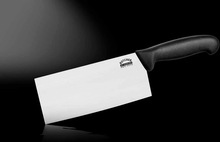 Samura Butcher universalus virtuvės kirtiklis 180 mm iš AUS 8 Japonijos plieno 58 HRC