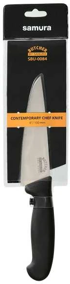 Samura Butcher Contemporary Short Chef virtuvės peilis 150 mm iš AUS 8 Japonijos plienas 58 HRC