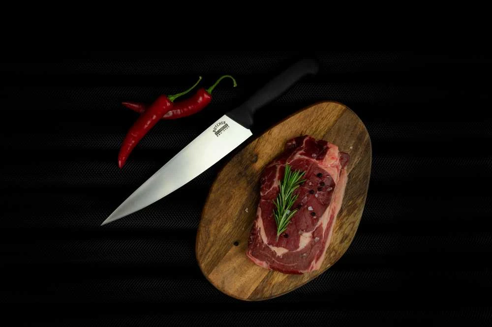 Samura Butcher universalus šefo pagrindinis peilis 219 mm iš AUS 8 Japonijos plieno 58 HRC
