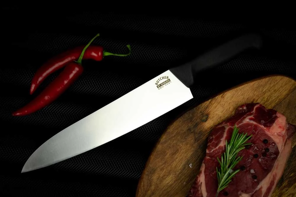 Samura Butcher Universal Grand Chef pagrindinis peilis 240 mm iš AUS 8 Japan plieno 58 HRC