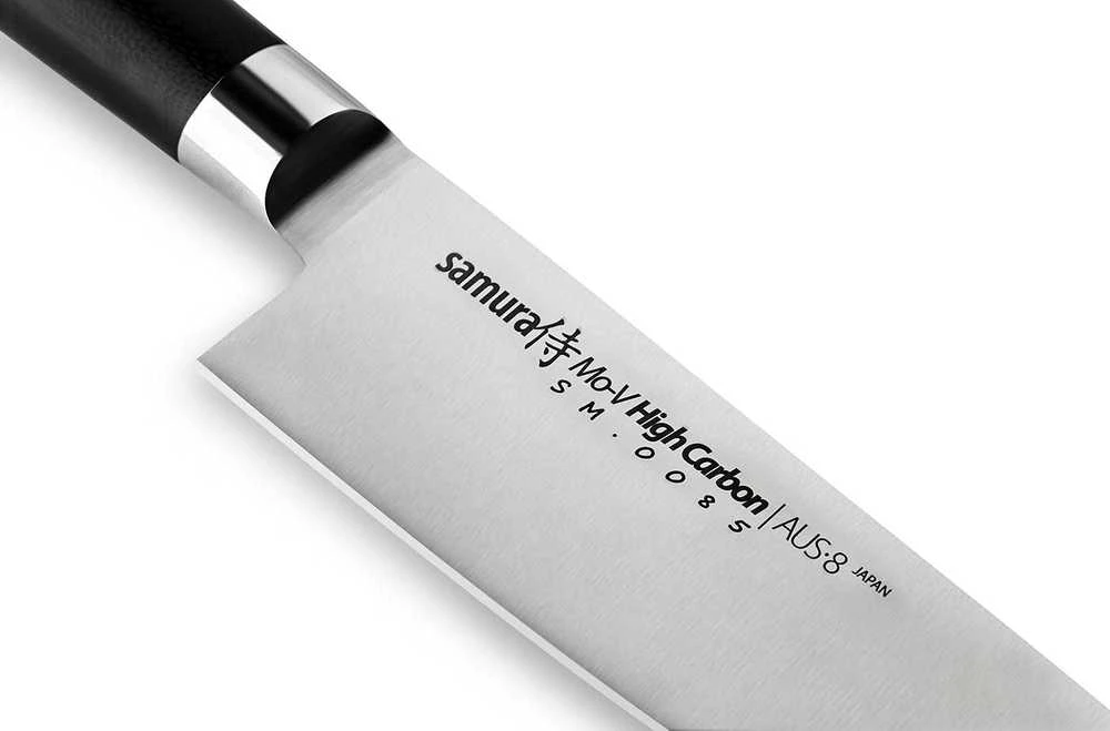 Samura MO-V universalus šefo peilis 8"/200mm iš AUS 8 japoniško plieno 59 HRC