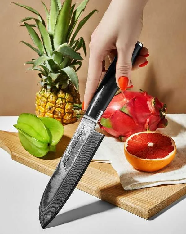 Samura Damasko plieno peilis Santoku SD-0092