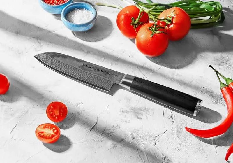 Samura Damasko plieno peilis Santoku SD-0092