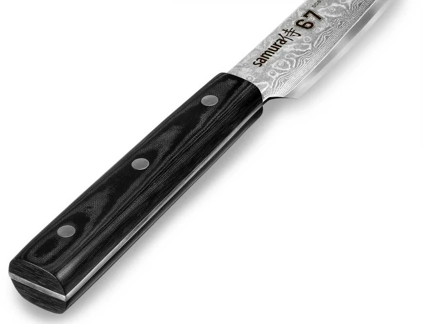 Samura DAMASCUS 67 Universalus virtuvinis pjaustymo peilis Tanto 230 mm