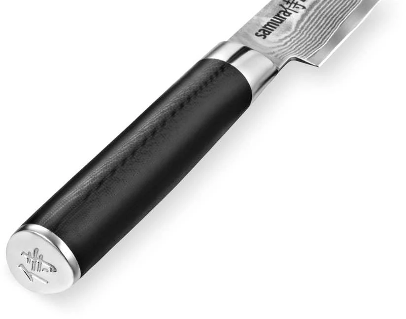 Samura DAMASCUS Universalus virtuvinis peilis 125 mm iš AUS 10 Damasko plieno 61 HRC (67 sluoksniai)