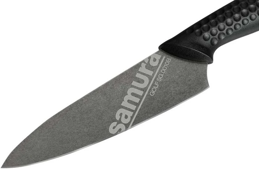 Samura GOLF 98 mm (3.9") Paring peilis – akmens plovimo geležtė, profesionalus virtuvės vaisių ir daržovių peilis