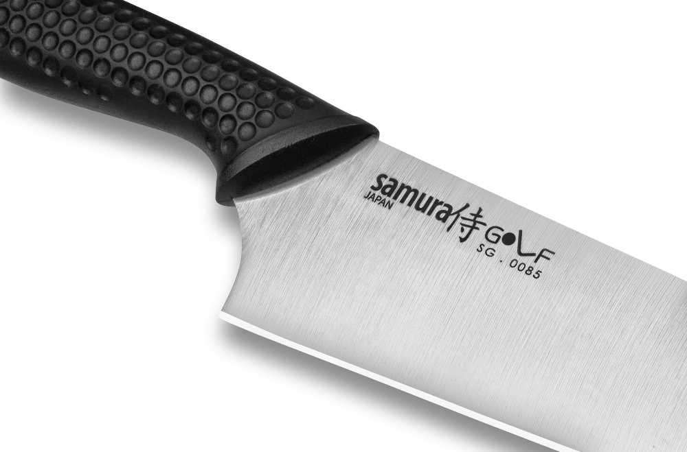Samura Golf universalus virtuvės šefo peilis 221 mm iš AUS 8 japoniško plieno 58 HRC