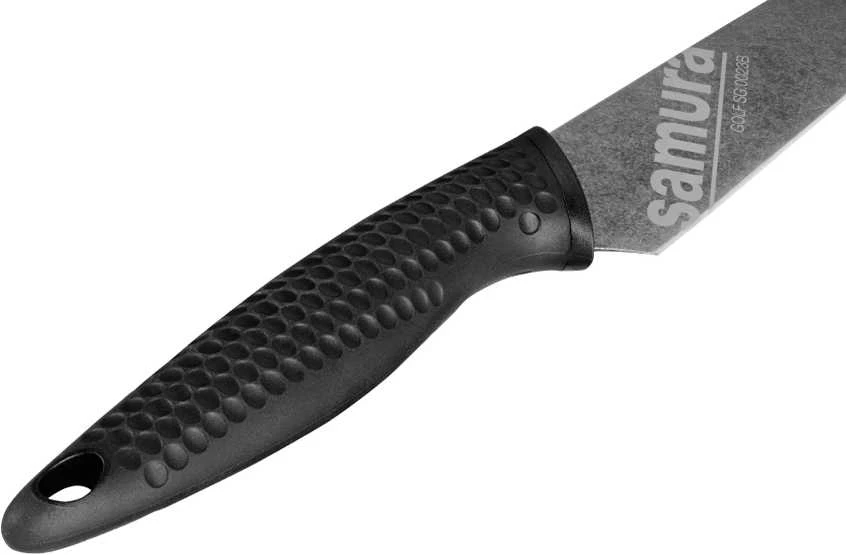 Samura GOLF Stonewash universalus virtuvinis peilis 150 mm – universalus šefo peilis iš AUS-8, ergonomiška rankena