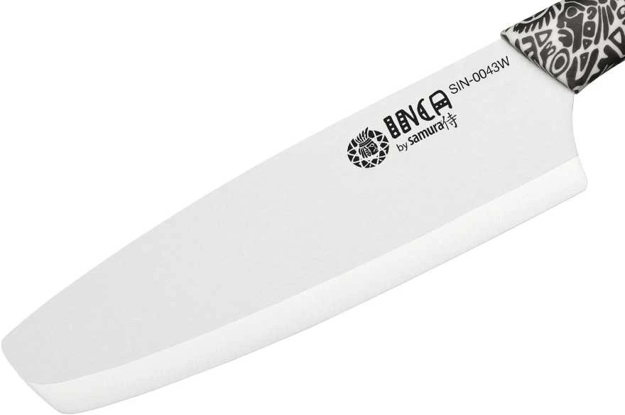 Sia Samura Latvija Keraminis Peilis nakiri 16,5cm „INCA" baltas