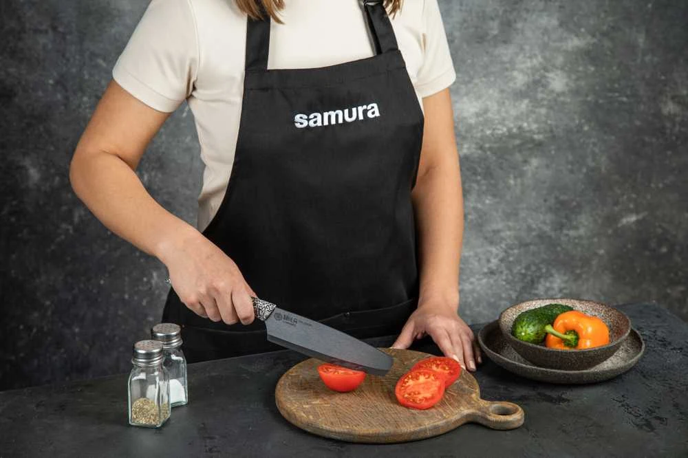 Sia Samura Latvija Keraminis Peilis nakiri 16,5cm „INCA" juodas