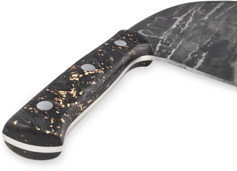 „Samura MadBull“ serbų kirvis smulkintuvas 3x110x180 mm su Marbe Carbon G10 rankena Aus-8 60 HRC