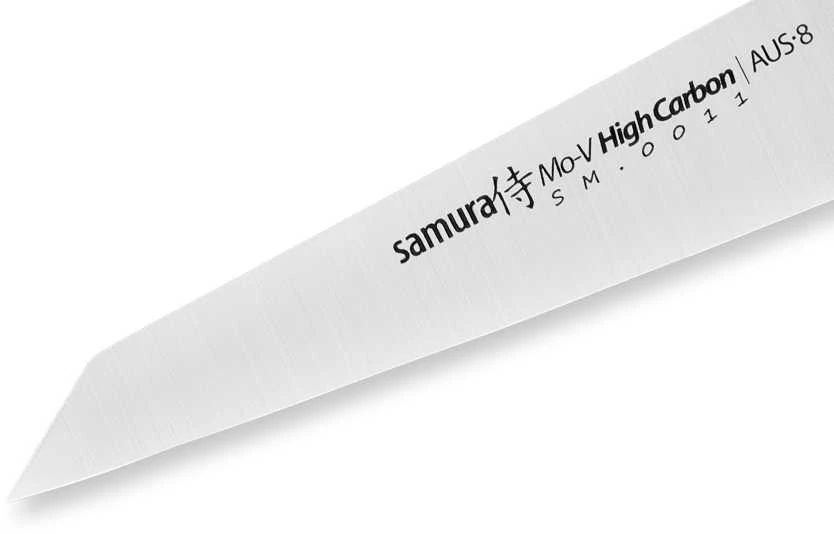 Samura MO-V universalus virtuvės daržovių pjaustymo peilis 93 mm iš AUS 8 japoniško plieno 59 HRC