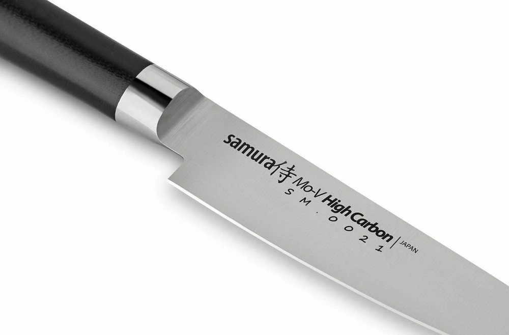 Samura MO-V universalus virtuvės peilis 5"/125 mm iš AUS 8 japoniško plieno 59 HRC