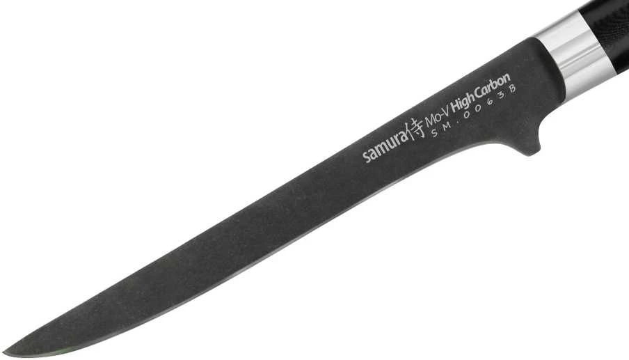 Samura MO-V Stonewash iškaulinėjimo peilis 150 mm iš AUS 8 japoniško plieno 59 HRC