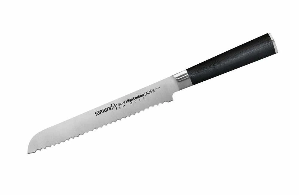 Samura MO-V universalus duonos peilis 9"/230 mm iš AUS 8 japoniško plieno 59 HRC