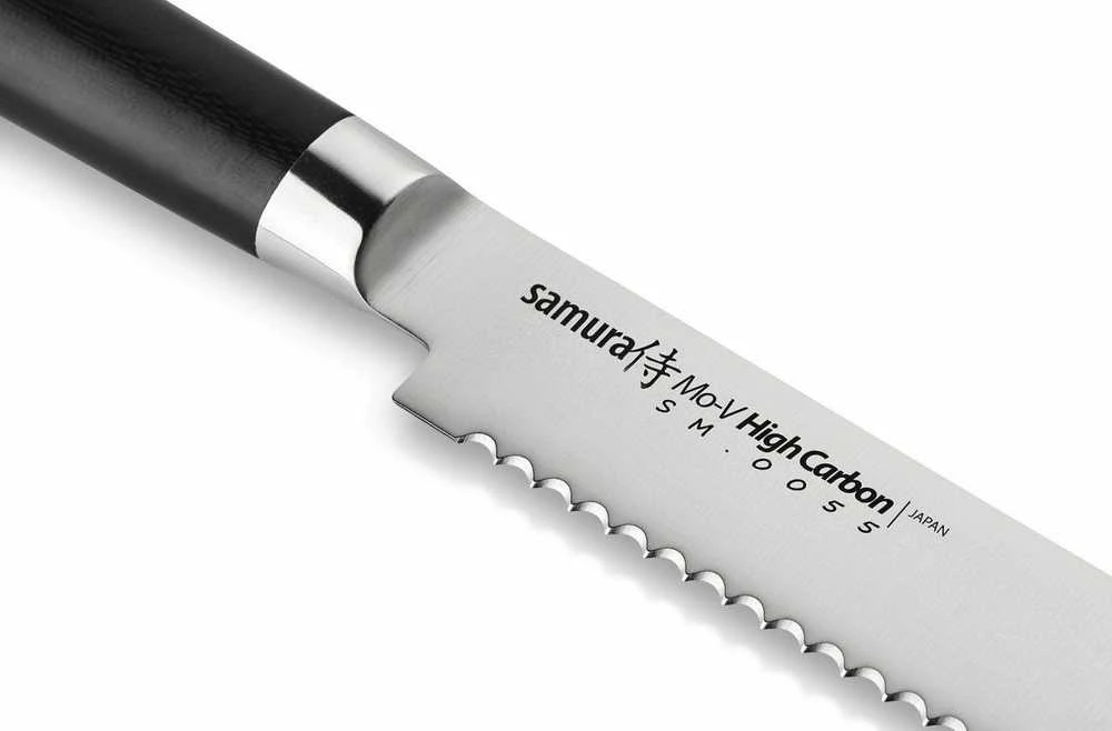 Samura MO-V universalus duonos peilis 9"/230 mm iš AUS 8 japoniško plieno 59 HRC