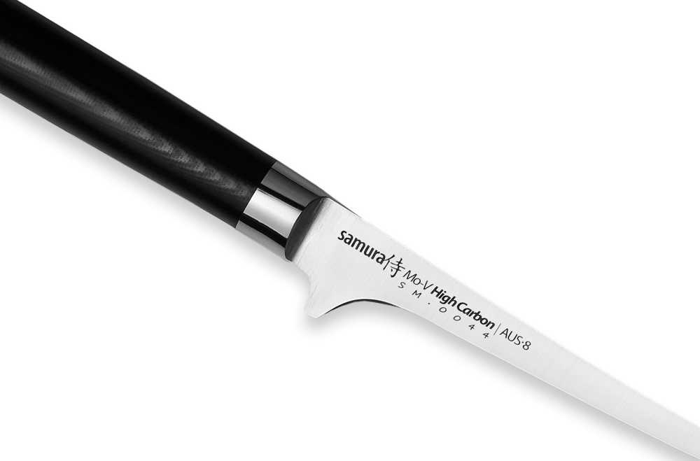 Samura MO-V Small Perfect filė peilis 5,5/139mm iš AUS 8 japoniško plieno 59 HRC