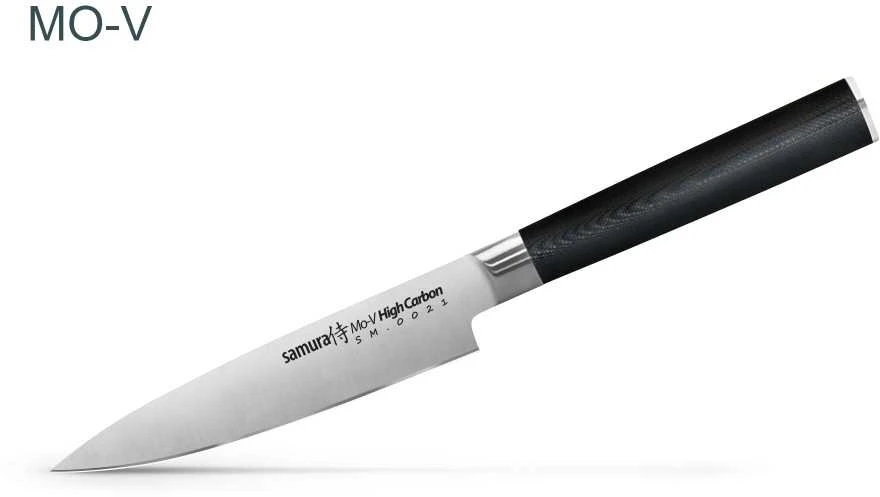 Samura MO-V rinkinys 3vnt. peiliai Pjovimas 90mm / Naudingumas 125mm / Virėjos 200mm iš AUS 8 Japoniškas plienas 59 HRC