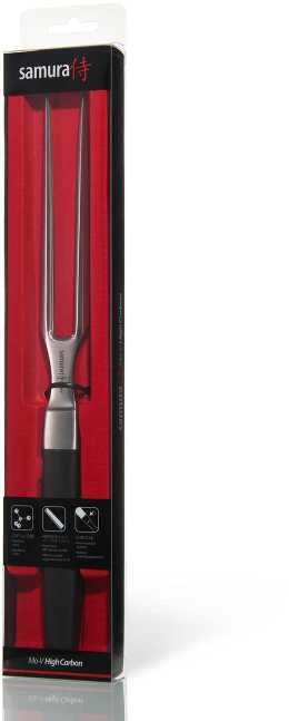 Samura MO-V tranchavimo šakutė 6,5" (165 mm) – profesionali mėsos fiksavimo ir serviravimo įrankis, G-10 rankena