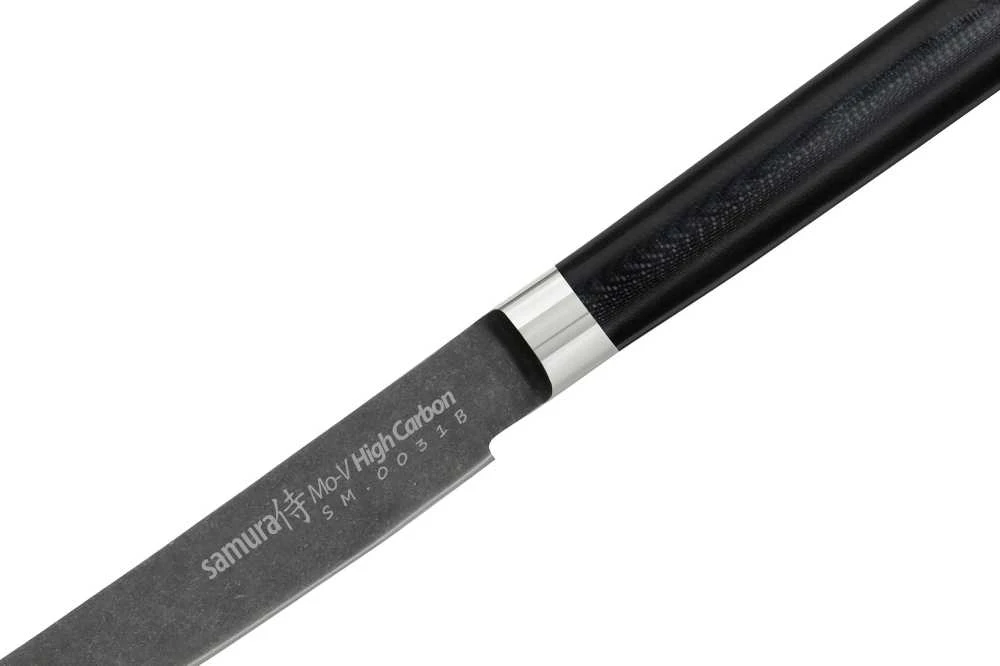Samura MO-V Stonewash Steak peilis 5,0''/120 mm iš AUS 8 japoniško plieno 59 HRC