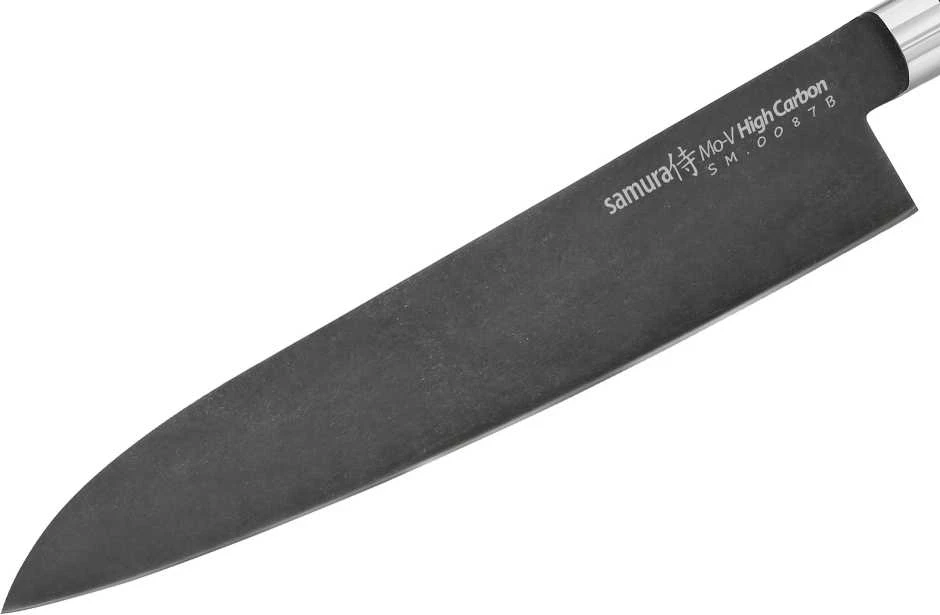 Samura MO-V Stonewash Grand Chef peilis 240mm. iš AUS 8 Japoniškas plienas 59 HRC