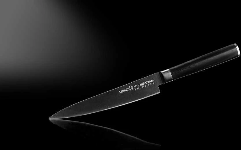 Samura MO-V Stonewash Univesal veidrodis 150 mm iš AUS 8 japoniško plieno 59 HRC
