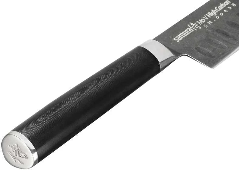 Samura MO-V Stonewash Santoku 5.4''/138mm. 59HRC. iš AUS 8 Japoniškas plienas 59 HRC