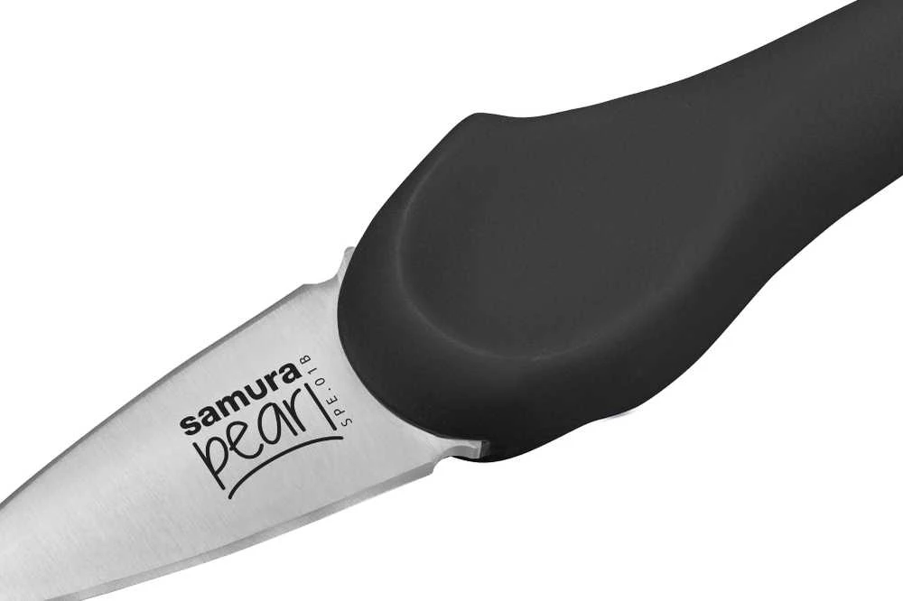 Samura Pearl Perfect Opening Oyster peilis 73mm blade from Japan steel 59 HRC Juodas