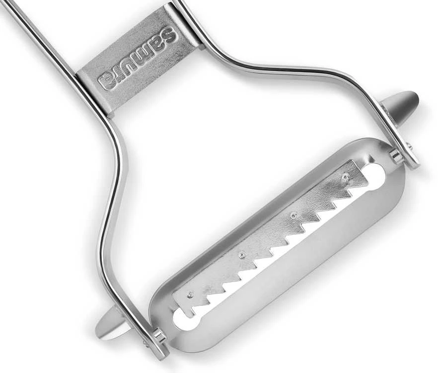 Samura Sharp & Effortless metalinis daržovių skustuvas su Julienne 61 mm peiliu iš japoniško plieno sidabro