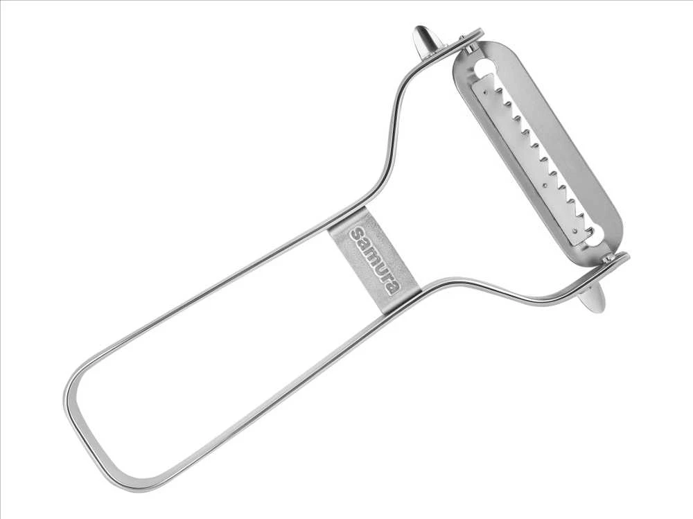 Samura Sharp & Effortless metalinis daržovių skustuvas su Julienne 61 mm peiliu iš japoniško plieno sidabro