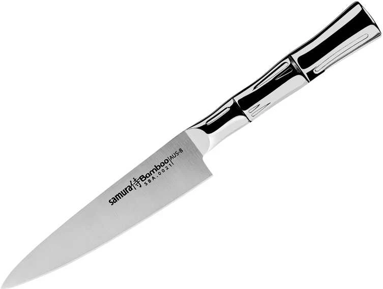 Samura BAMBOO universalus virtuvės peilis 5"/125 mm iš AUS 8 japoniško plieno 59 HRC