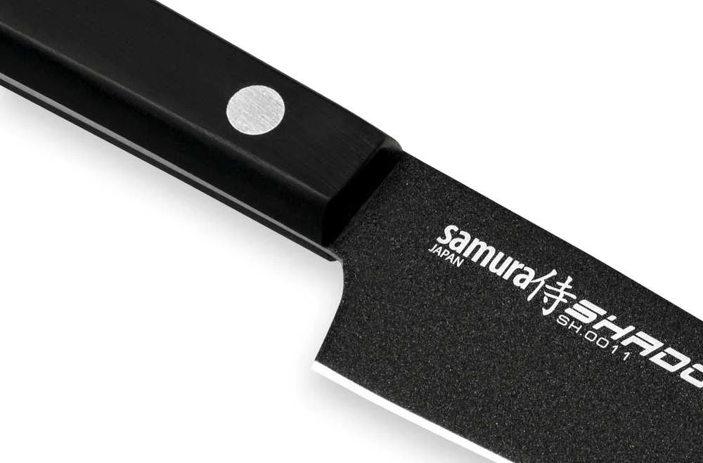 Samura SHADOW Universalus peilis su juoda nepridegančia danga 4,0"/99mm iš AUS 8 Japoniško plieno 59 HRC