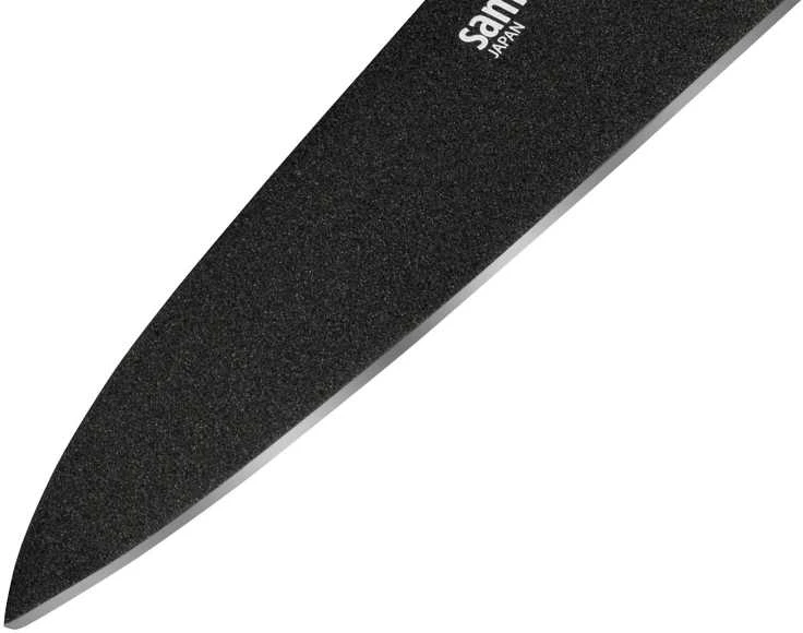 Samura SHADOW Universalus peilis su juoda nepridegančia danga 4,7"/120mm iš AUS 8 Japoniško plieno 59 HRC