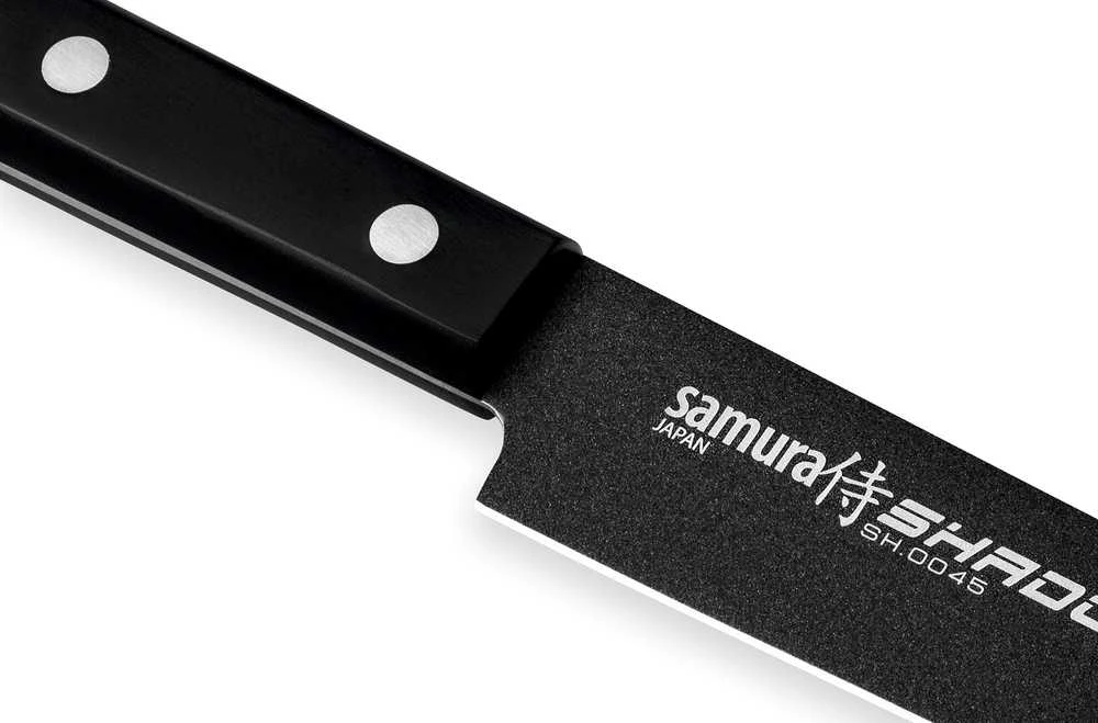 Samura SHADOW Universalus Nakiri peilis su juoda nepridegančia danga 6,7"/170mm iš AUS 8 Japoniško plieno 59 HRC
