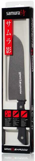 Samura SHADOW Universalus Santoku peilis su juoda nepridegančia danga 7,0"/175mm iš AUS 8 japoniško plieno 59 HRC