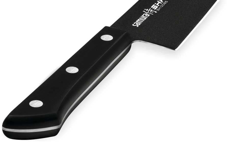 Samura SHADOW Universalus šefo peilis su juoda nepridegančia danga 8,2"/208mm iš AUS 8 japoniško plieno 59 HRC