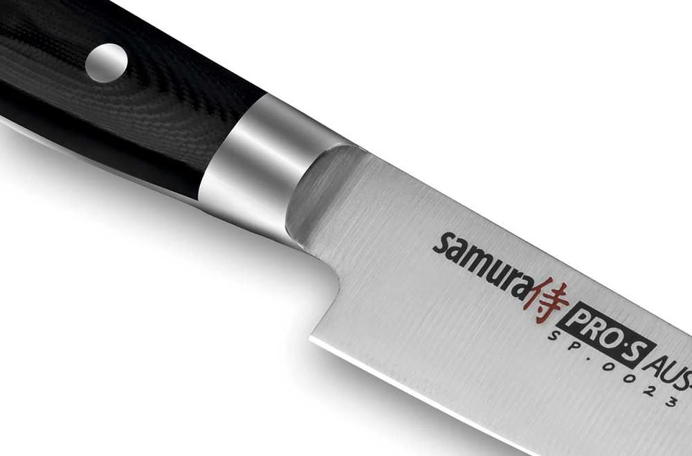 Samura SHADOW Universalus peilis su juoda nepridegančia danga 6,0"/150mm iš AUS 8 Japoniško plieno 59 HRC