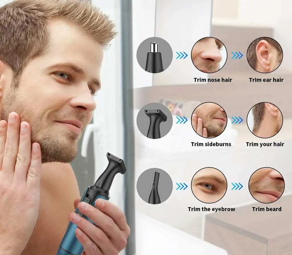 NEEDIVYOU Kūno kirpimo mašinėlė, Nosies, ausų kirpimo mašinėlė Trimmer 5in1