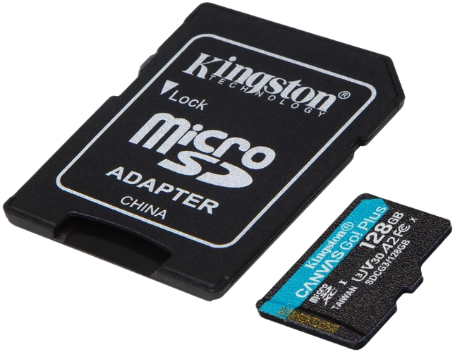 Atminties kortelė Kingston microSDXC Canvas Go! Plus 128GB