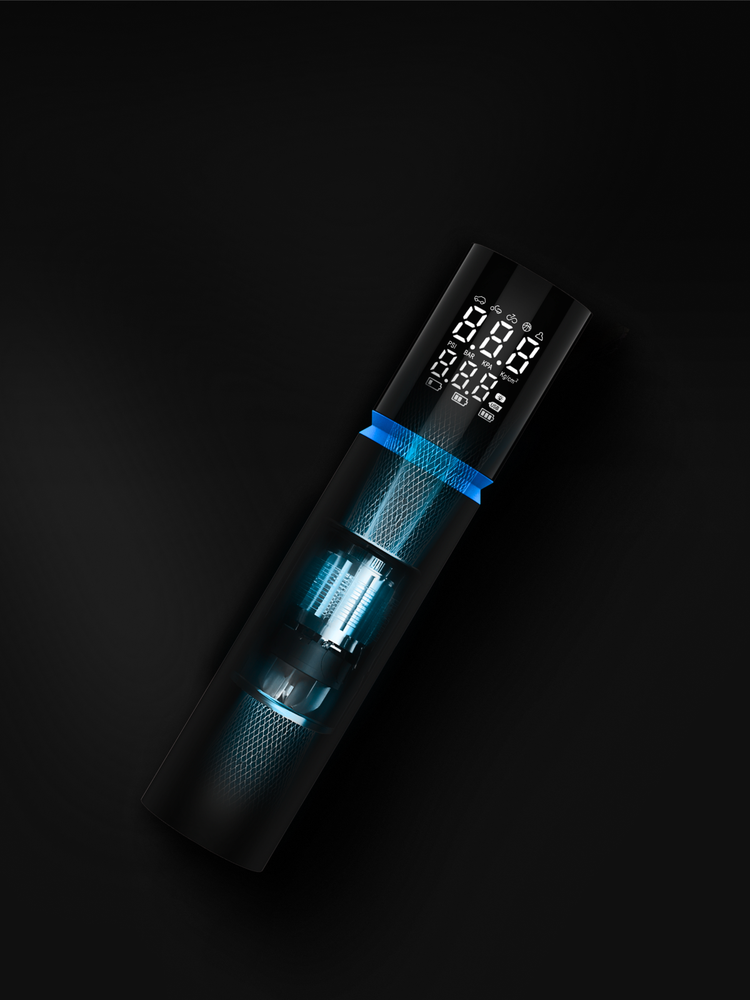 Neoline Elektrinis oro kompresorius DELA-B su išorinės baterijos "Power Bank" funkcija 6000mAh