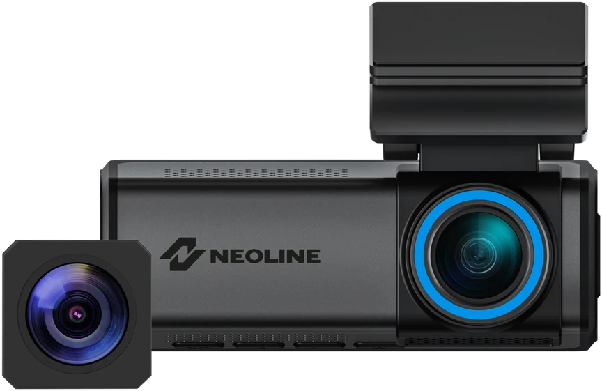 Neoline Flash 2K Dual 1440p+1080p, Wi-Fi - dviejų kamerų vaizdo registratorius, juodas