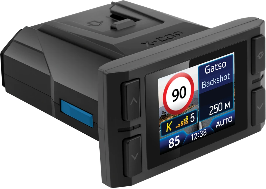 Neoline Atom FullHD 1080p, Wi-Fi, GPS - naujos kartos radarų detektorius - vaizdo registratorius, juodas