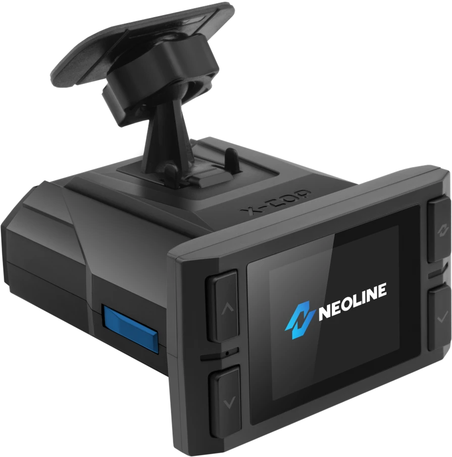 Neoline Atom FullHD 1080p, Wi-Fi, GPS - naujos kartos radarų detektorius - vaizdo registratorius, juodas