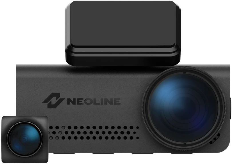 Neoline Argus 4K Dual 2160p+1080p, Wi-Fi, GPS - dviejų kamerų vaizdo registratorius su GPS duomenų baze, juodas