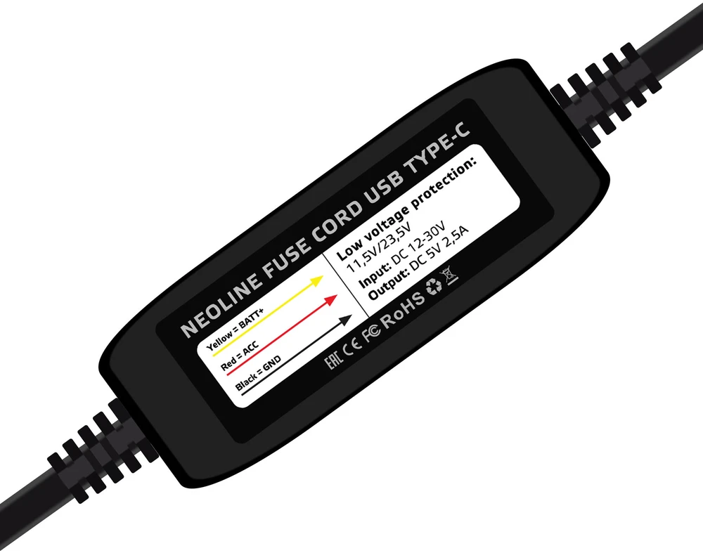 Parkavimo režimo kabelis skirtas Neoline Flash 2K/Flash 2K Dual/G-TECH X64 modeliams
