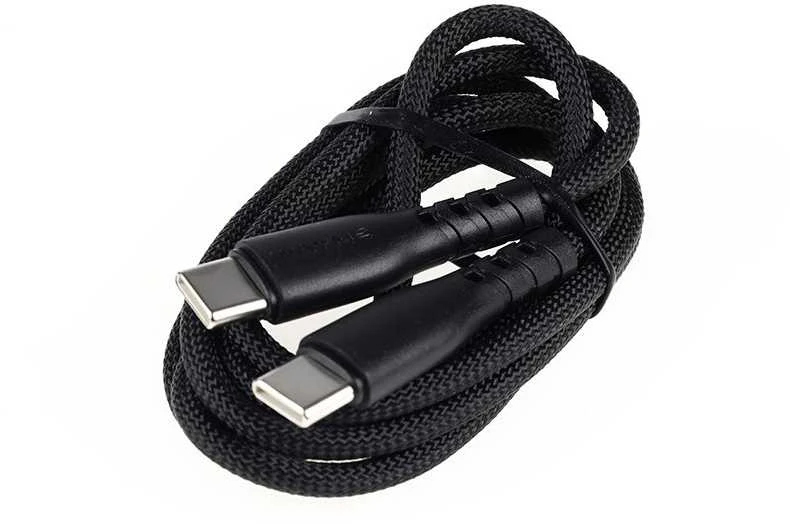 WAYME Automobilinis įkroviklis 12/24V, USB 30W + USB-C PD 30W + USB-C > USB-C 100 cm cable, max 60W