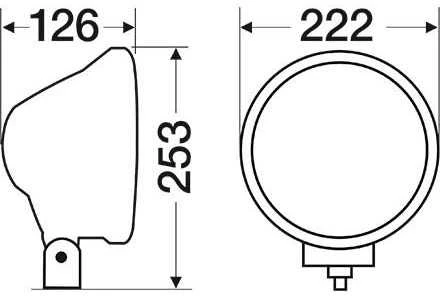 HELLA Rallye 3003 FULL LED žibintas, apvalus 12/24V 1F8 016 797-011