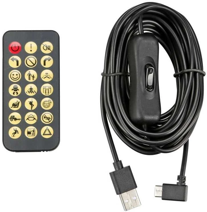 LED švieslentė "velnio akys" 70x173 mm., USB jungtis
